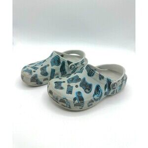 Crocs Classic GAME‎ OVER Clog Kids Size J3